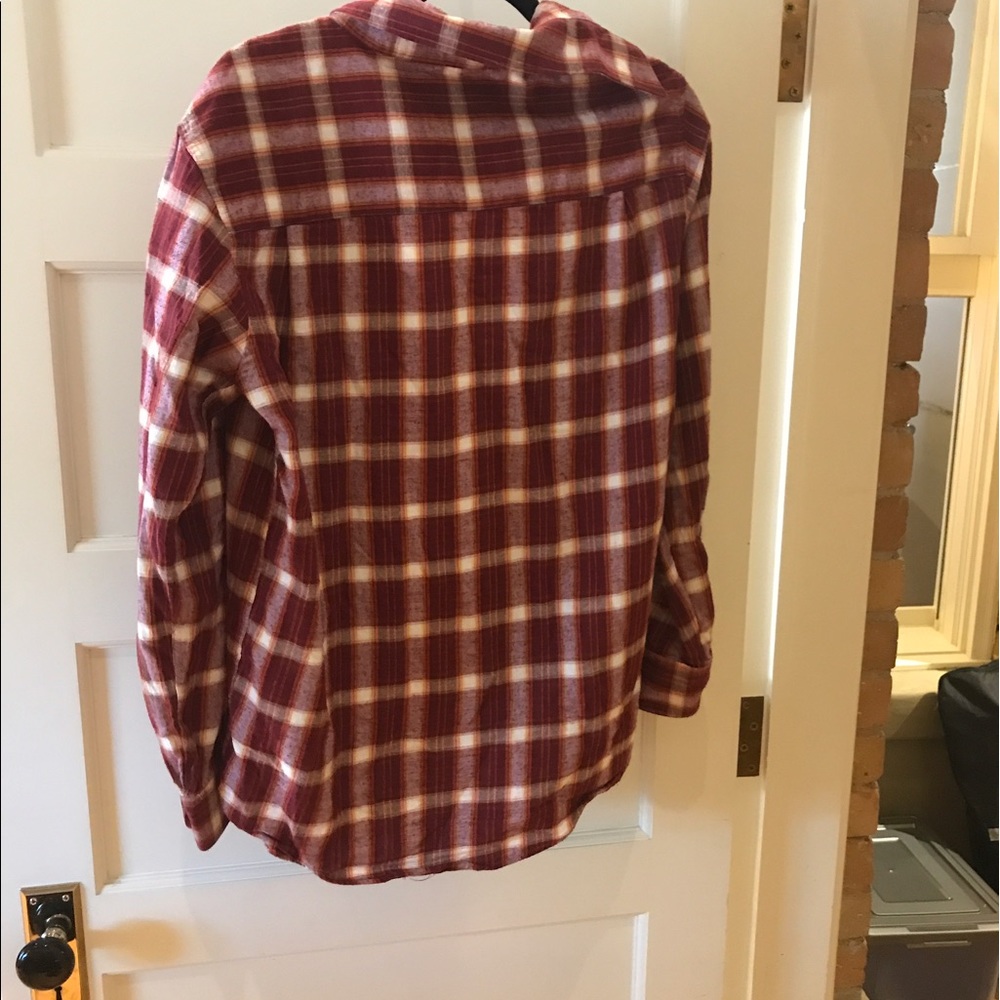 Red Plaid Button Up - Picture 3 of 3