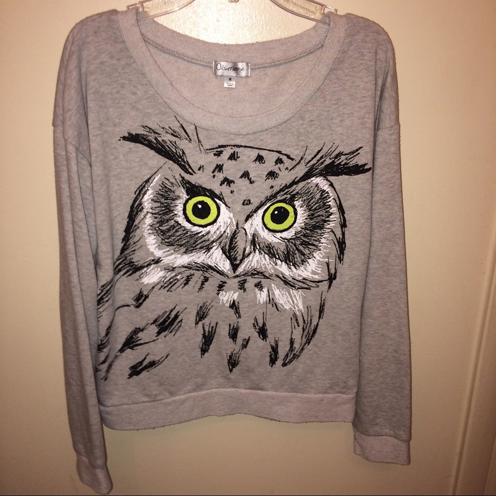 ✨ FLASH SALE ✨Cute gray owl sweater