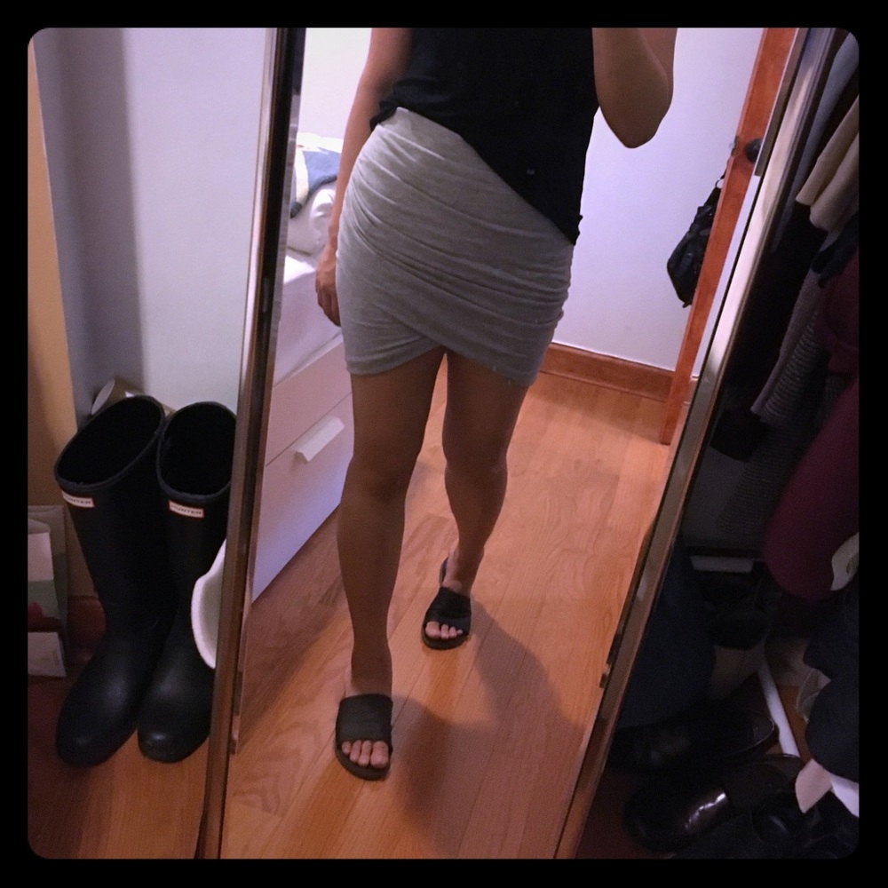Zara- soft, stretchy tulip mini skirt