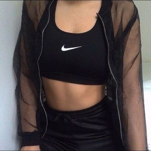 brand new nike black sports bra