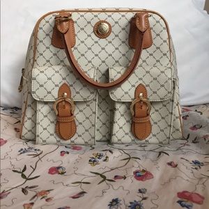 Rioni Signature Top Handle Organizer Purse