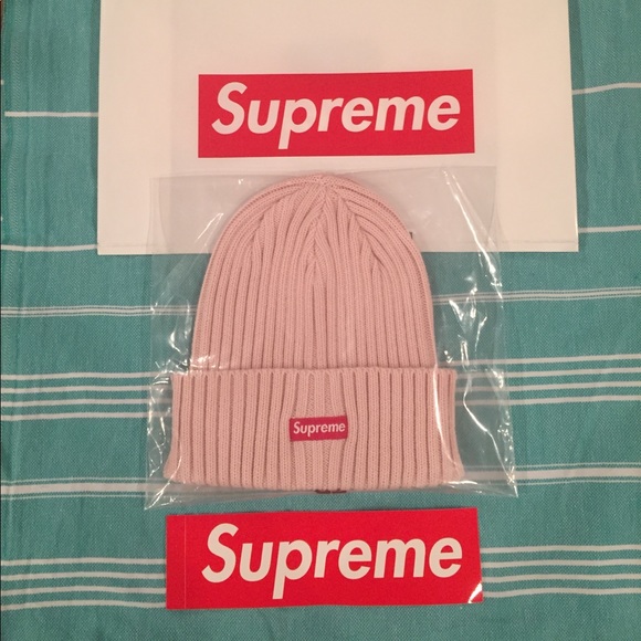 Supreme Other - SUPREME overdyed ribbed beanie in light pink