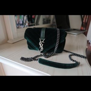 SLP (YSL) velvet cross-body bag