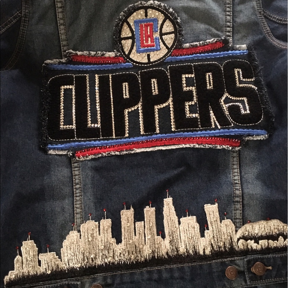 Custom made jean jacket