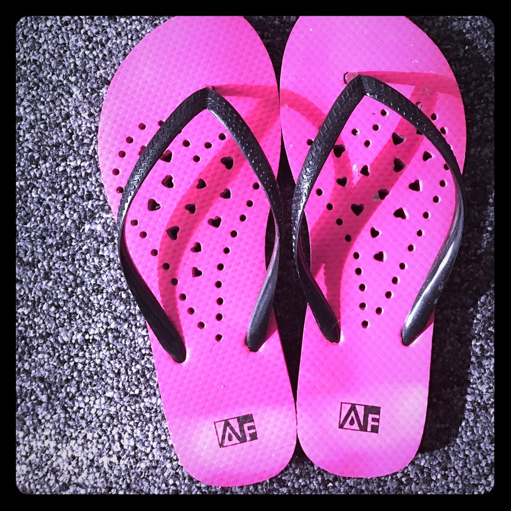 Pink flip flops