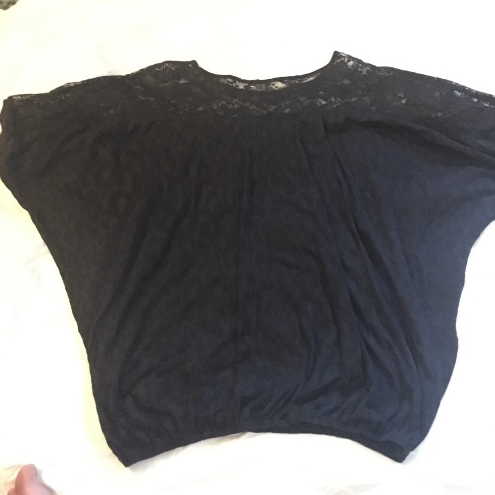 Slouchy lacy top