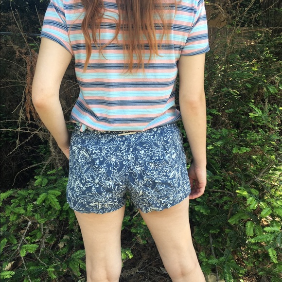 Roxy blue drawstring patterned shorts - Picture 4 of 4