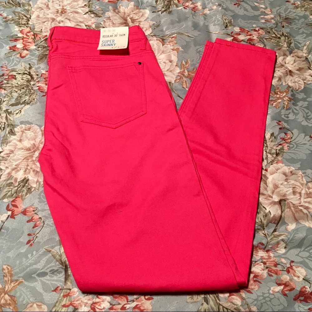 NWT Hot Pink Skinny Jeans