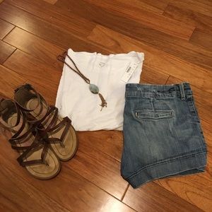 BNWT JCrew linen boatneck tshirt