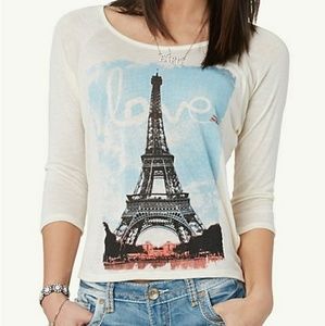 BNWT Rue 21 Eiffel Love High Low Top