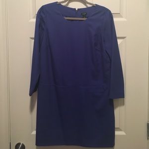 Blue shift dress