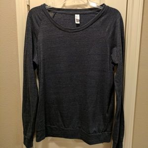 Comfy charcoal long sleeve tee