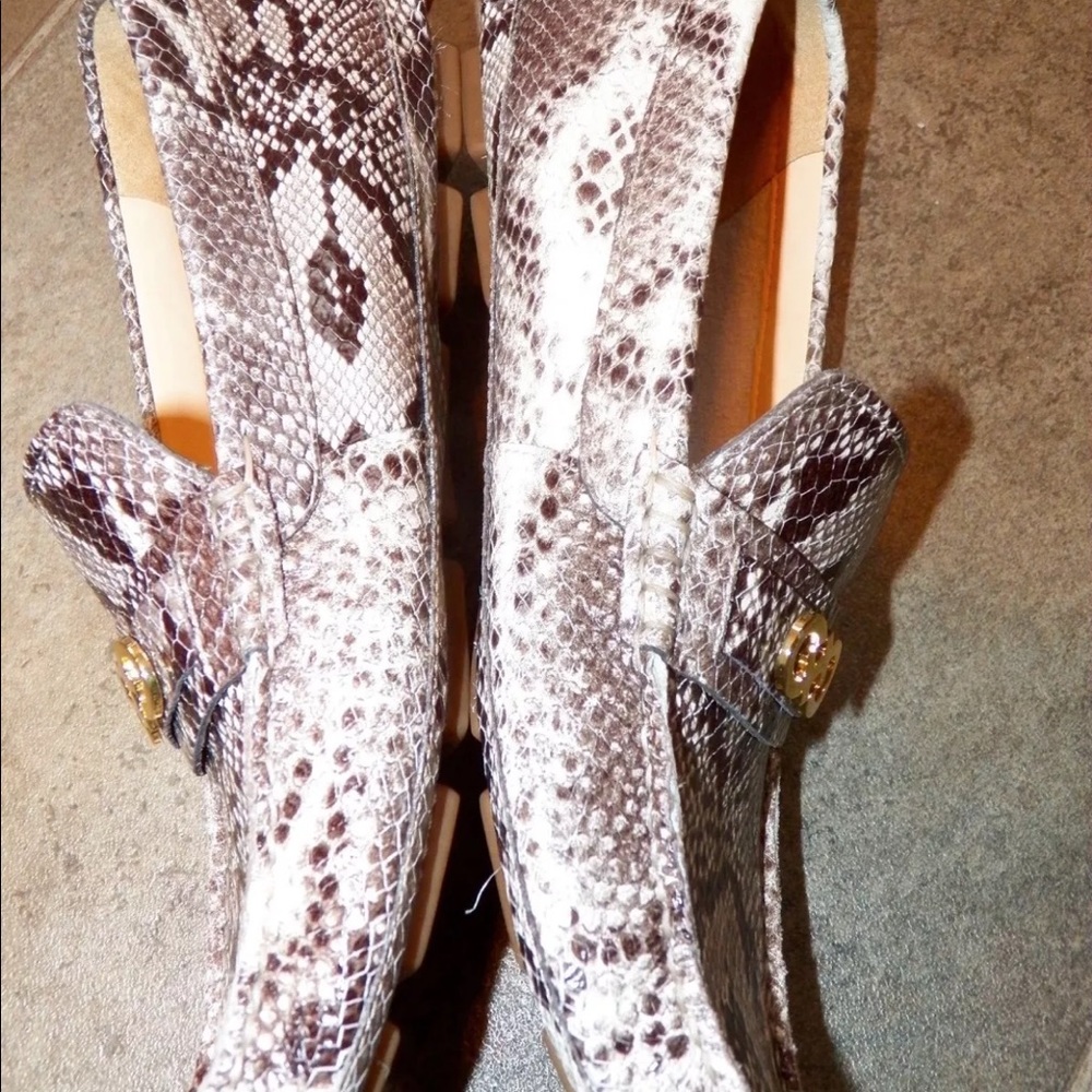 Cole Haan Shelby snakeskin driver loafer moccasin