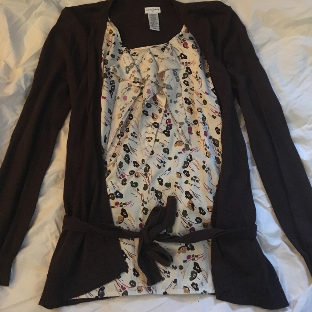 Cardigan and Tank top in one.