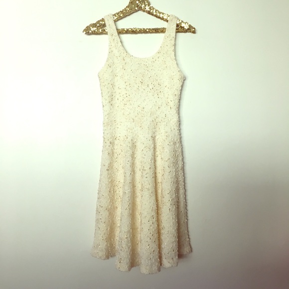 Everly Dresses & Skirts - NWT EVERLY WHITE GOLD DRESS