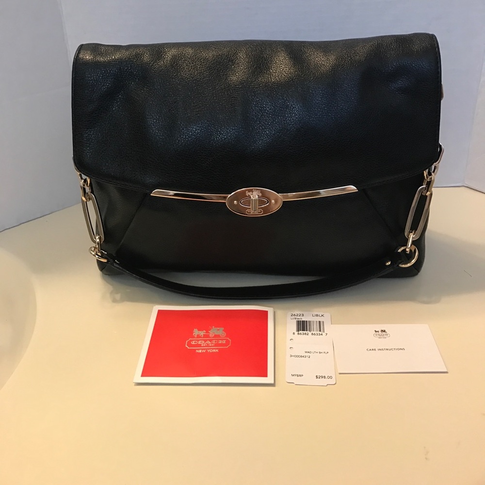 Authentic Coach Madison Flap Handbag