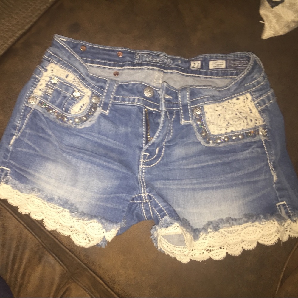 Denim shorts