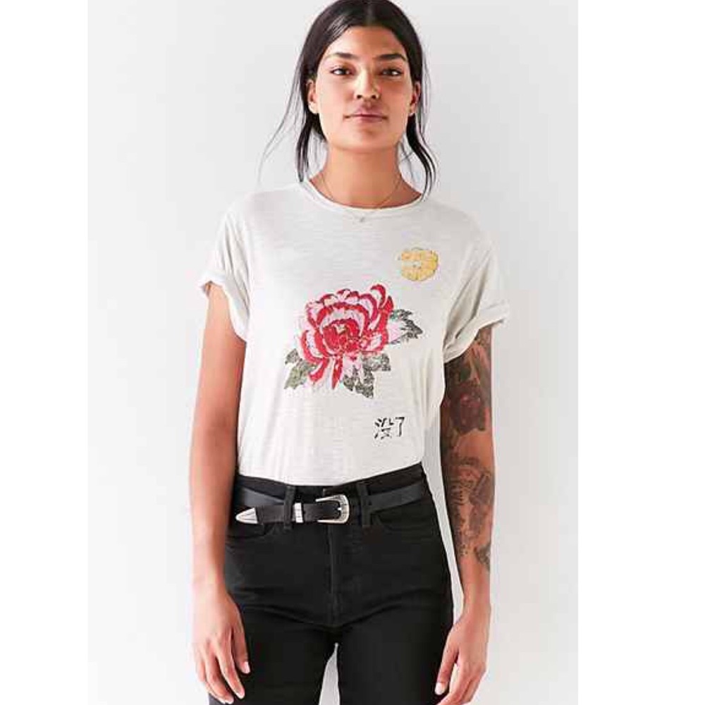 UO Floral Language Tee