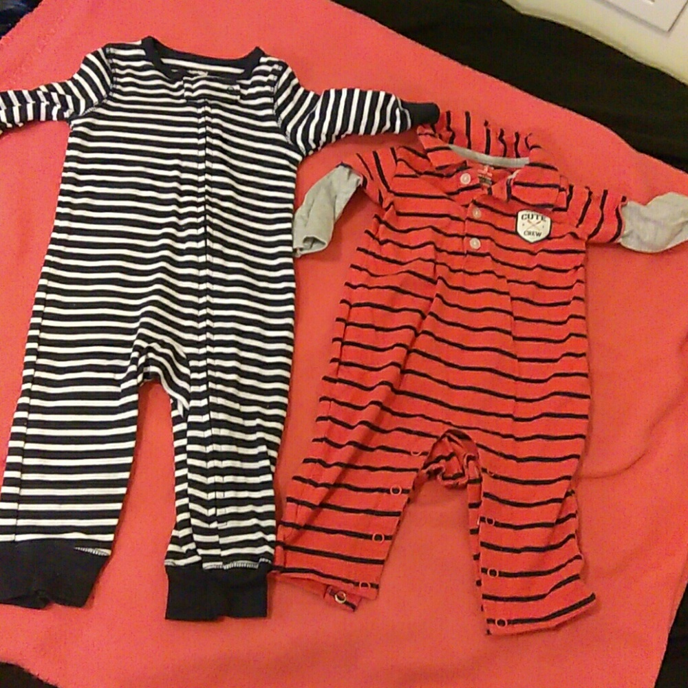 Carter's baby boy footless sleepers