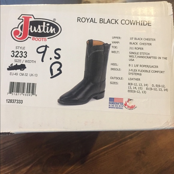 Justin Cowboy Boots - Picture 7 of 7