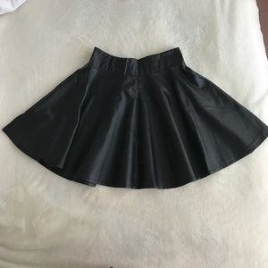 Leather skirt!