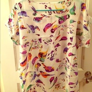 Pretty Blouse with Birds on it