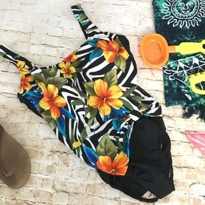 Tropical 🌴 Longitude One Piece Swimsuit