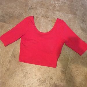 Charlotte Russe Pink Crop Top