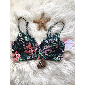 ✨🆕 Vanilla Beach Tropical/Floral Bikini top🌴 👙