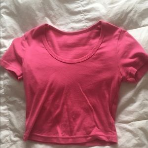 American Apparel Baby Rib Crop T-Shirt