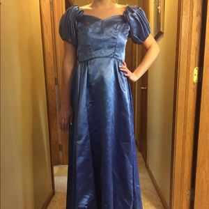 Vintage Royal Blue Formal Dress