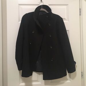 Black pea coat