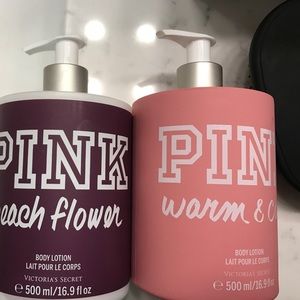 2 pink lotions