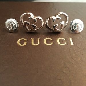 Gucci GG heart earrings