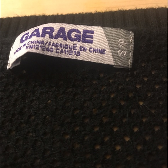 Black Fishnet Light-weight Sweater - Picture 2 of 2