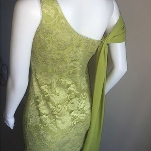 NWOT Lime green lace cocktail dress