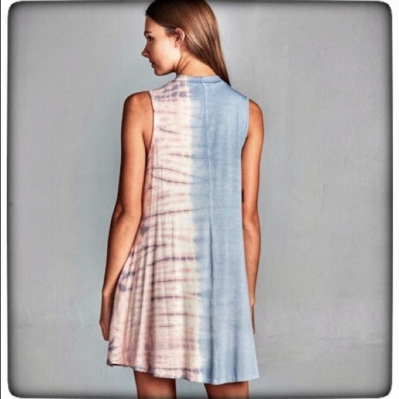 END OF SEASON SALE Tie dye trapeze dress - Picture 3 of 5