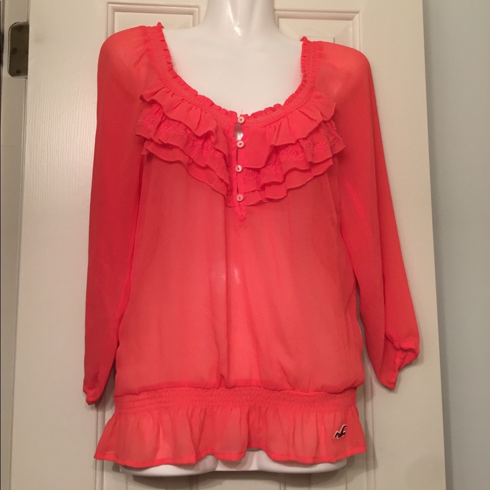 Hollister Peachy Blouse