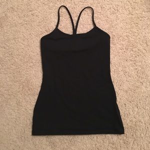Lululemon Black Power Y Tank