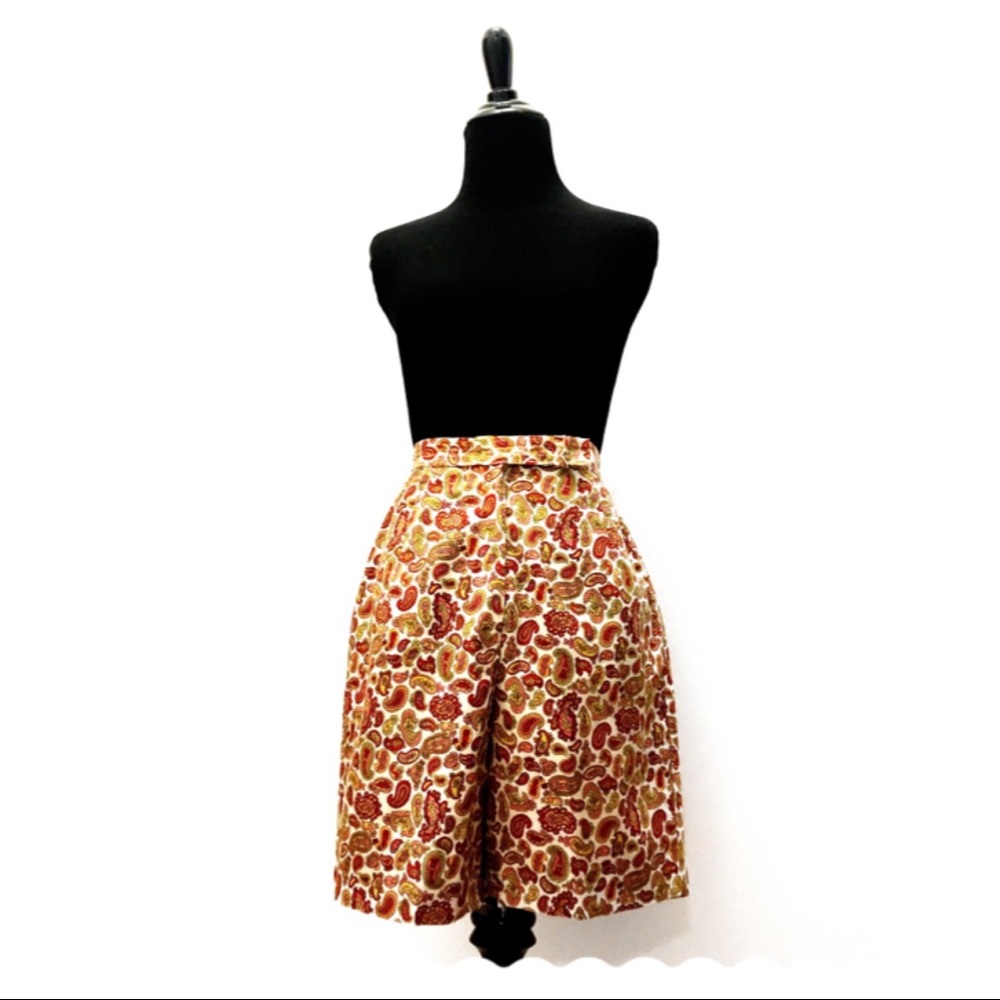 True Vintage 1950's Paisley Shorts