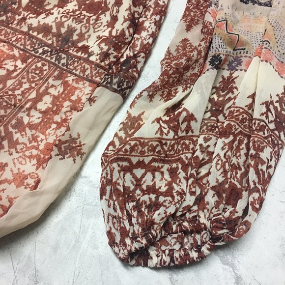 NWOT Boho Sheer Maxi Dress - Picture 4 of 5