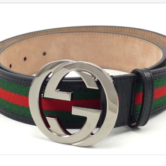 Red And Green Leather Gucci Belt | IUCN Water