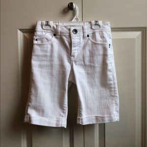 White Bermuda Jean Shorts!