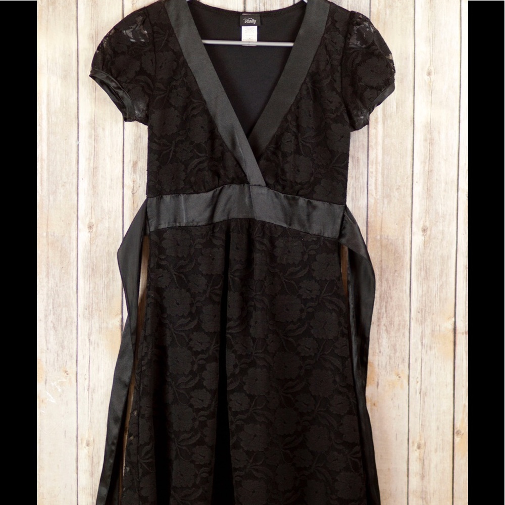 Black Lace Midi Dress