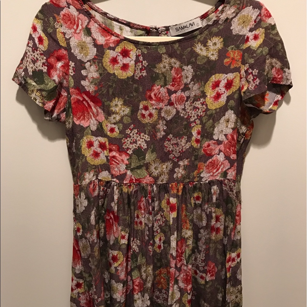 Anthropologie SAM & LAVI Floral Minidress