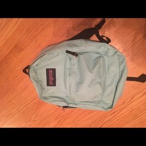 Light blue/ mint green jansport backpack