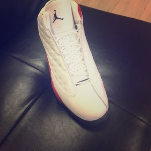 Air Jordan Retro 13 Fire Red and White