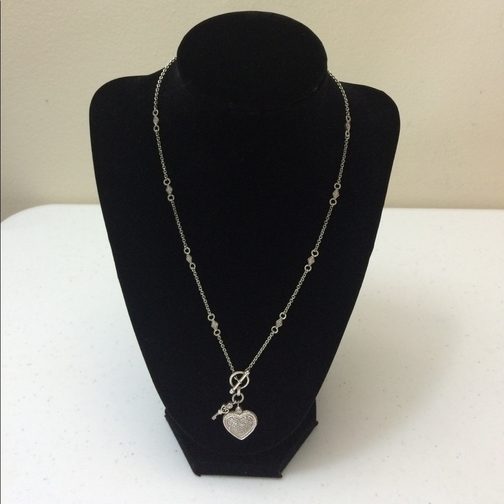 💋RESERVED Authentic Diamond Accent Necklace SS