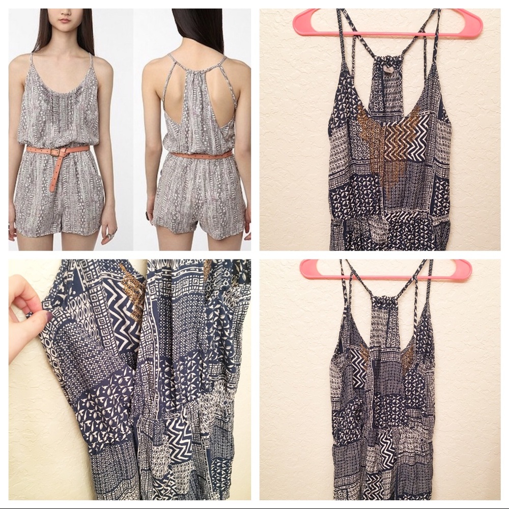 UO Ecote Romper (blue)