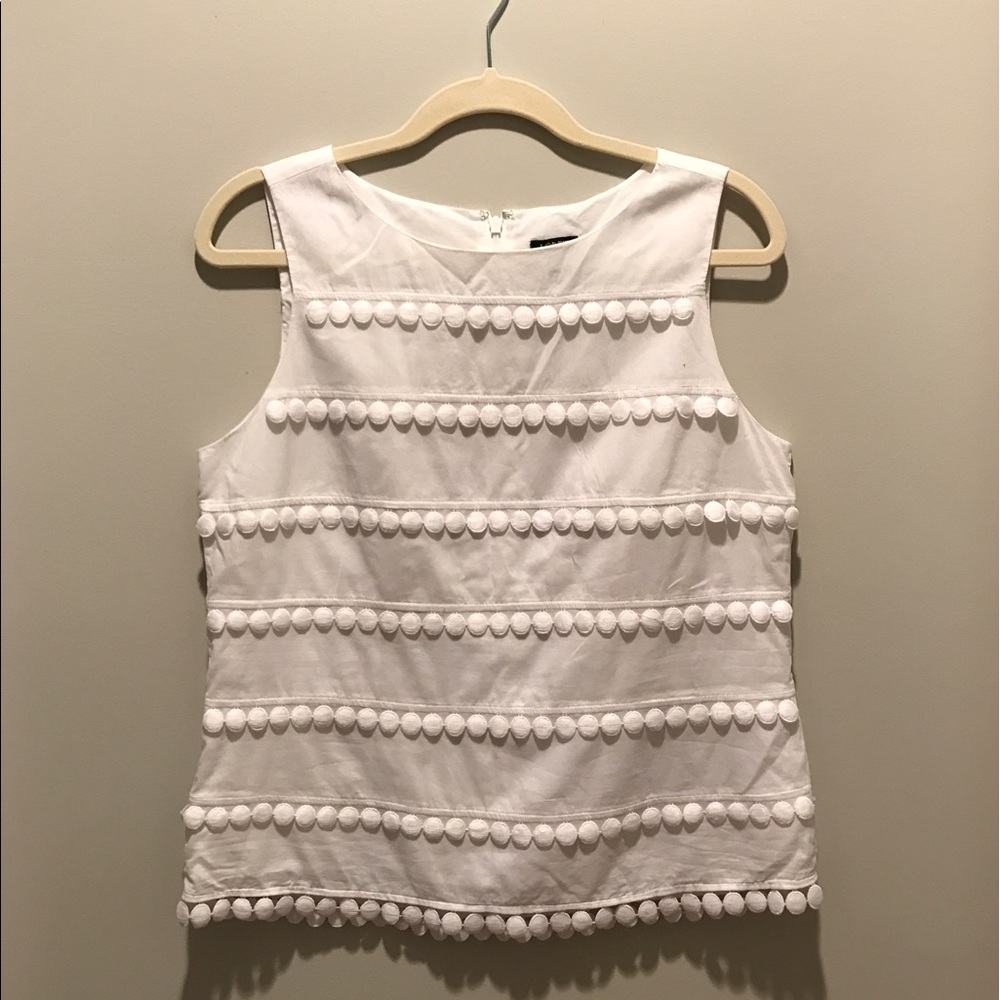 White J.Crew Sleeveless Top